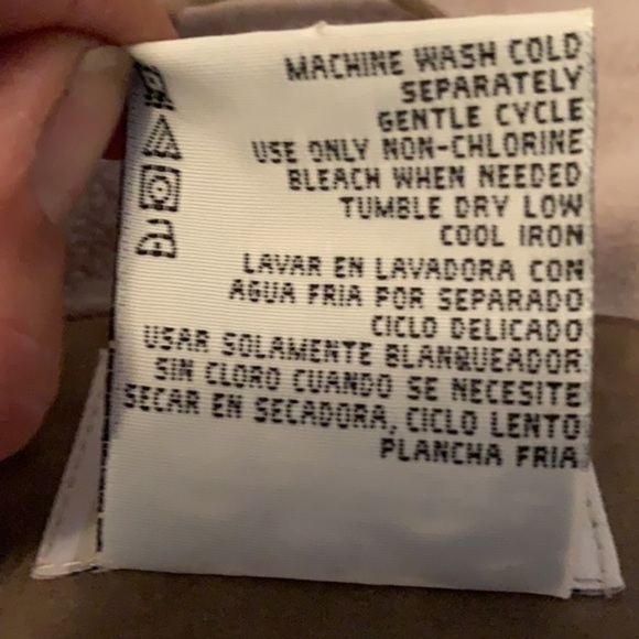 BEIGE MICRO SUEDE FULL ZIP FULLY LINED WINTER LADIES WINTER COAT WHITE STAG LG - Picture 10 of 10